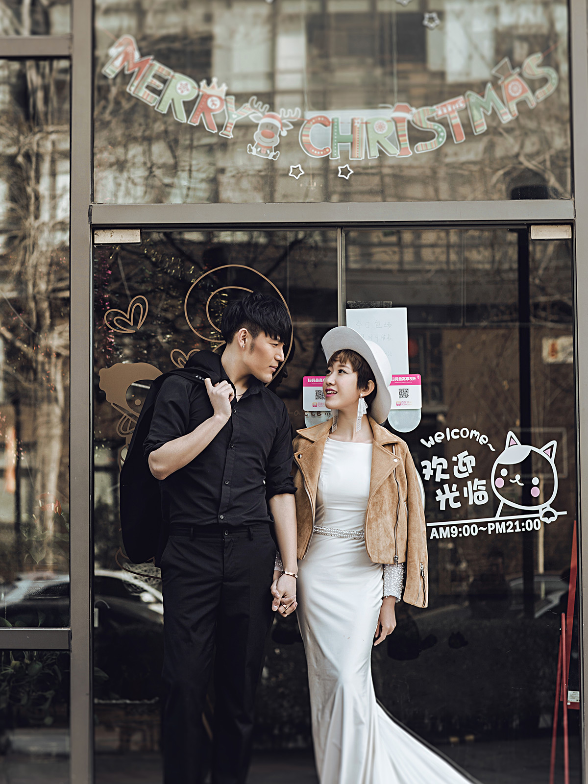 520时尚街拍婚纱照-北京北京水晶之恋婚纱摄影-百合婚礼