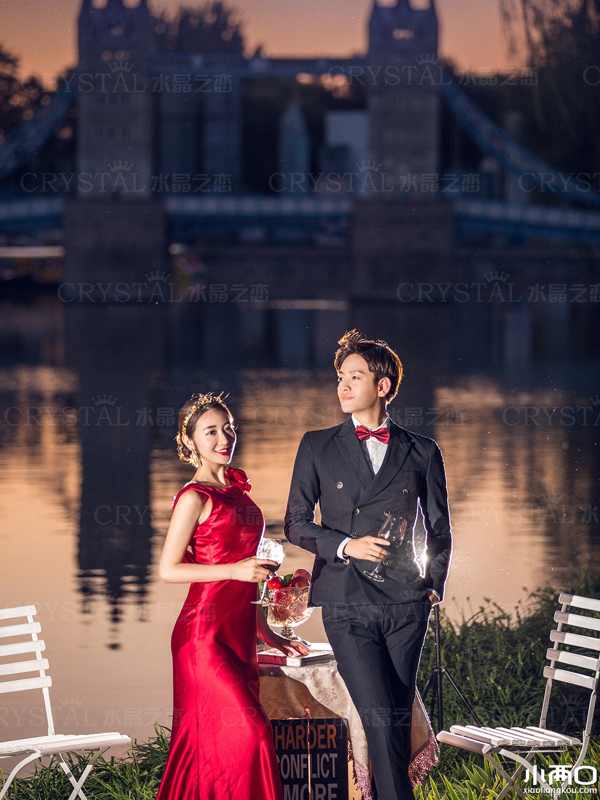 世界公园-北京北京水晶之恋婚纱摄影-百合婚礼
