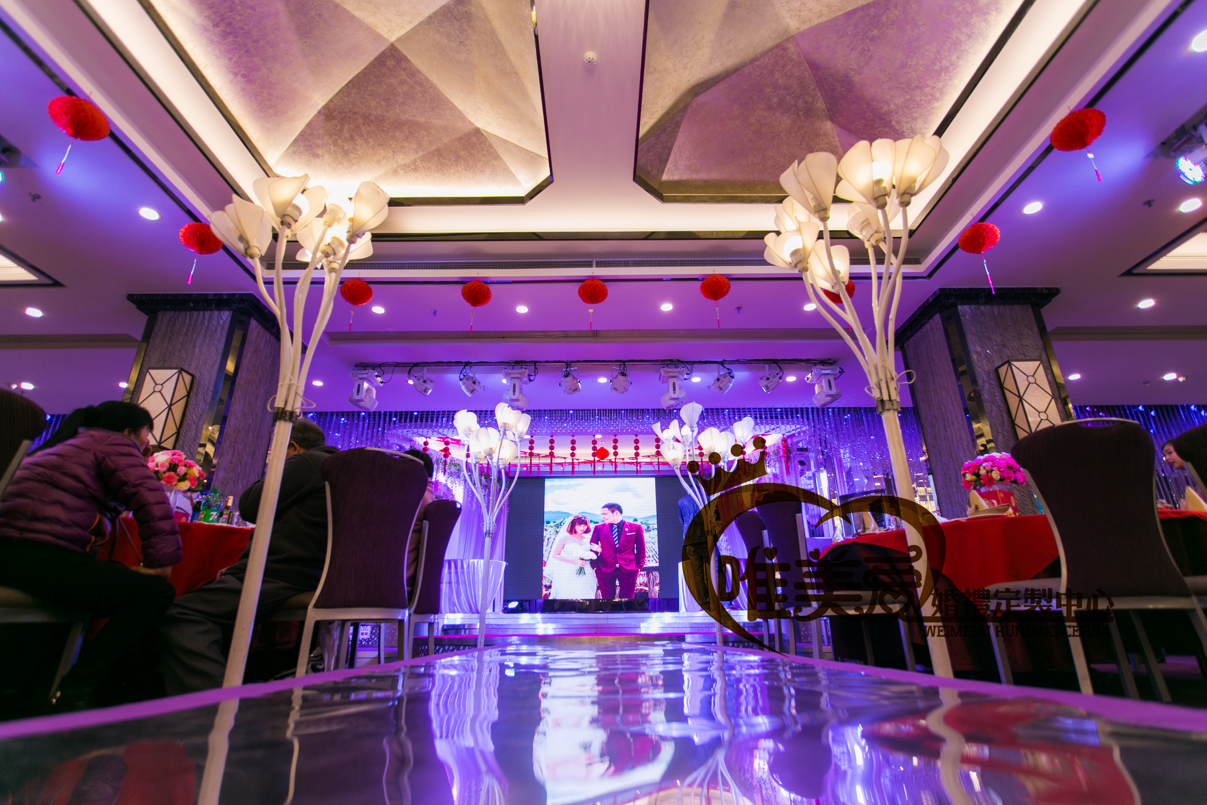 婚庆服务 唯美爱婚礼策划 浪漫粉紫色 喜欢(180)