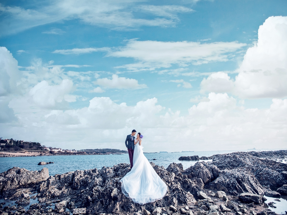 青岛3天2夜 海景旅拍 7999元-北京菲林全球旅拍婚纱摄影-百合婚礼