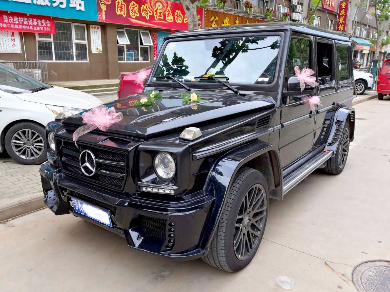 武漢婚車網紅奔馳大g(奔馳g500,g63)車隊